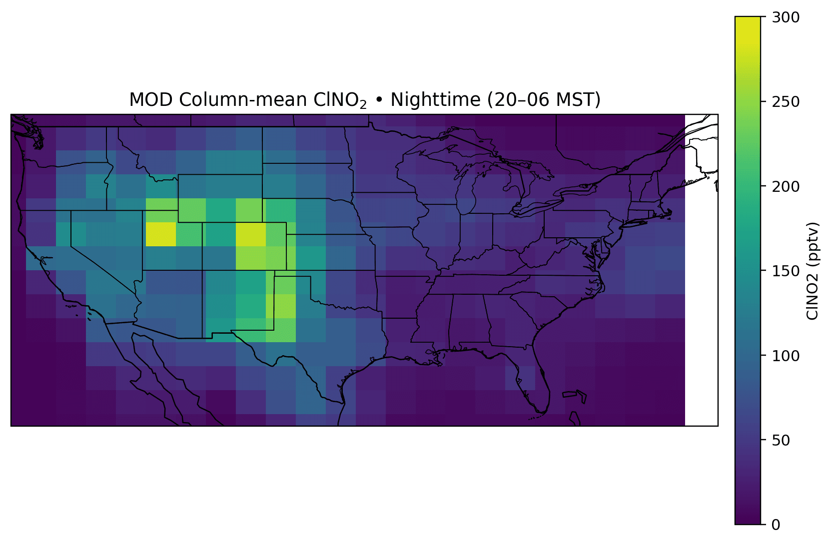 ClNO2 after changes map