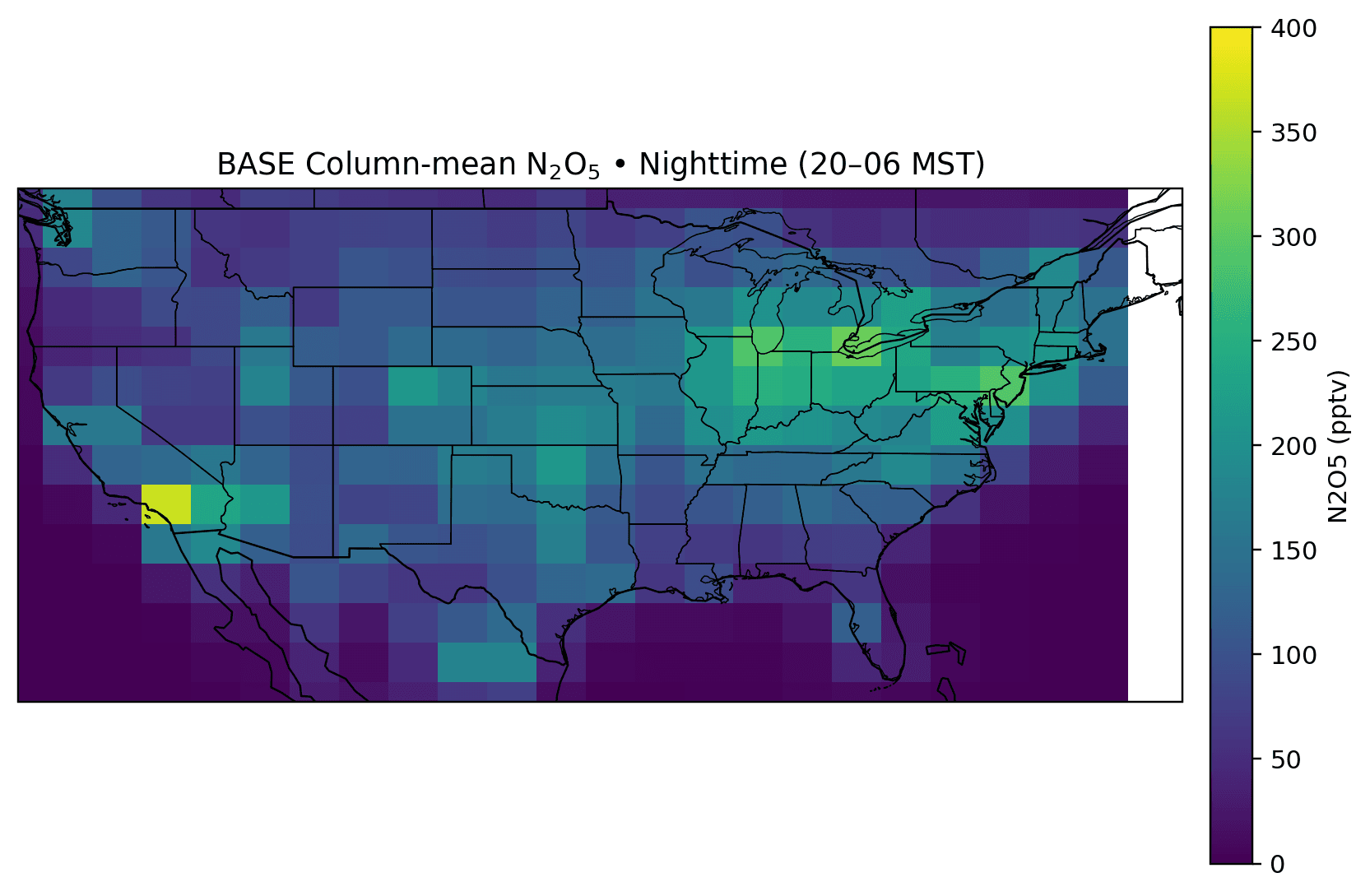 N2O5 before changes map