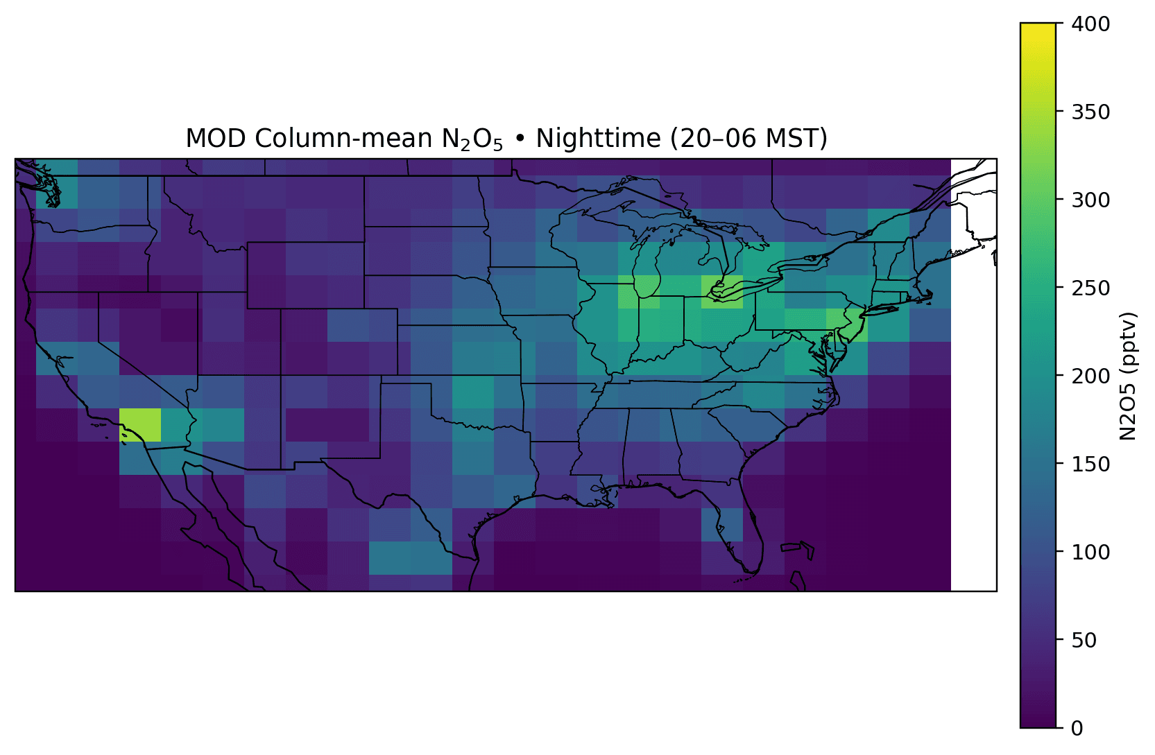N2O5 after changes map