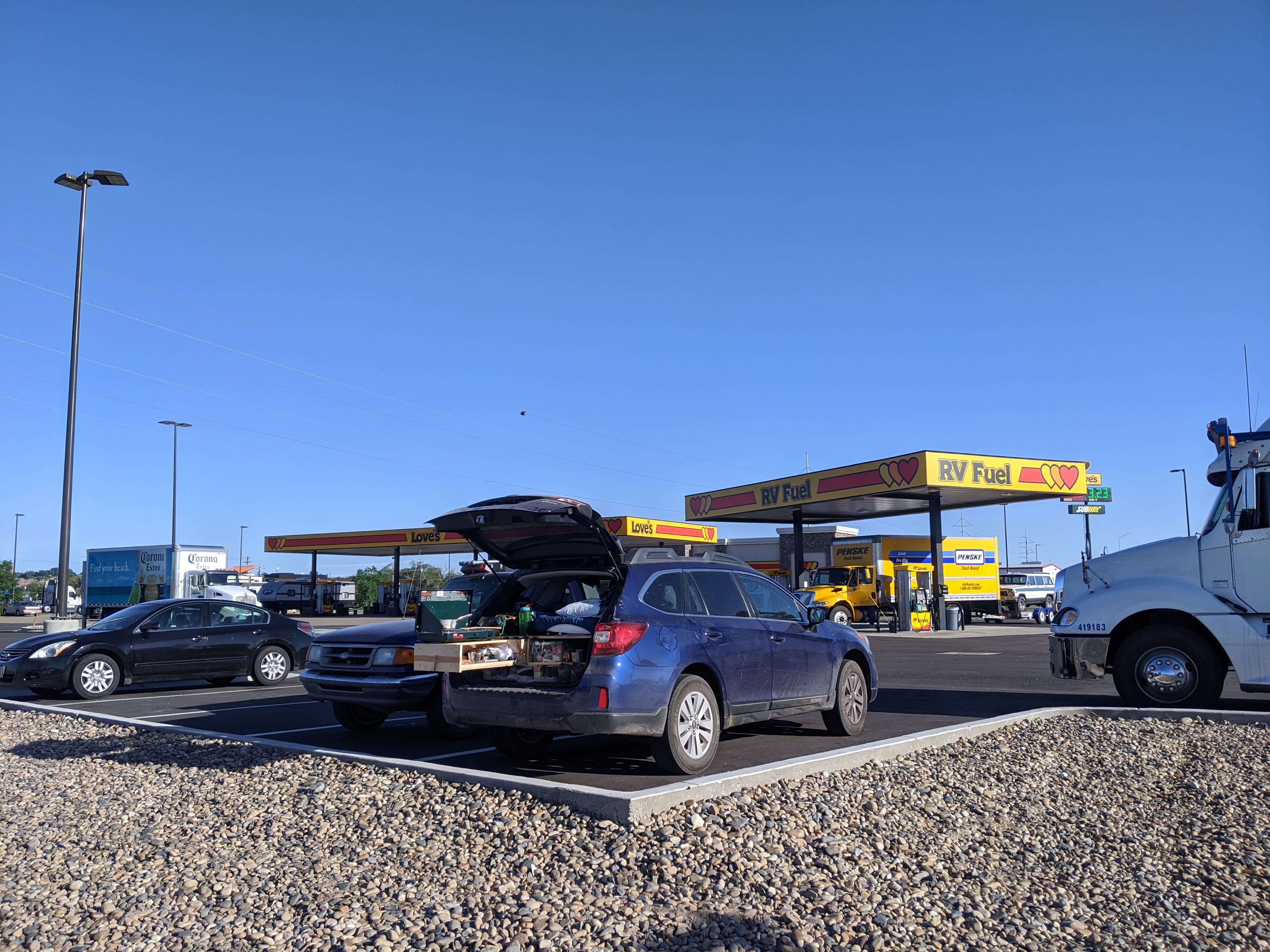 Subaru camper build being used on a trip photo 3