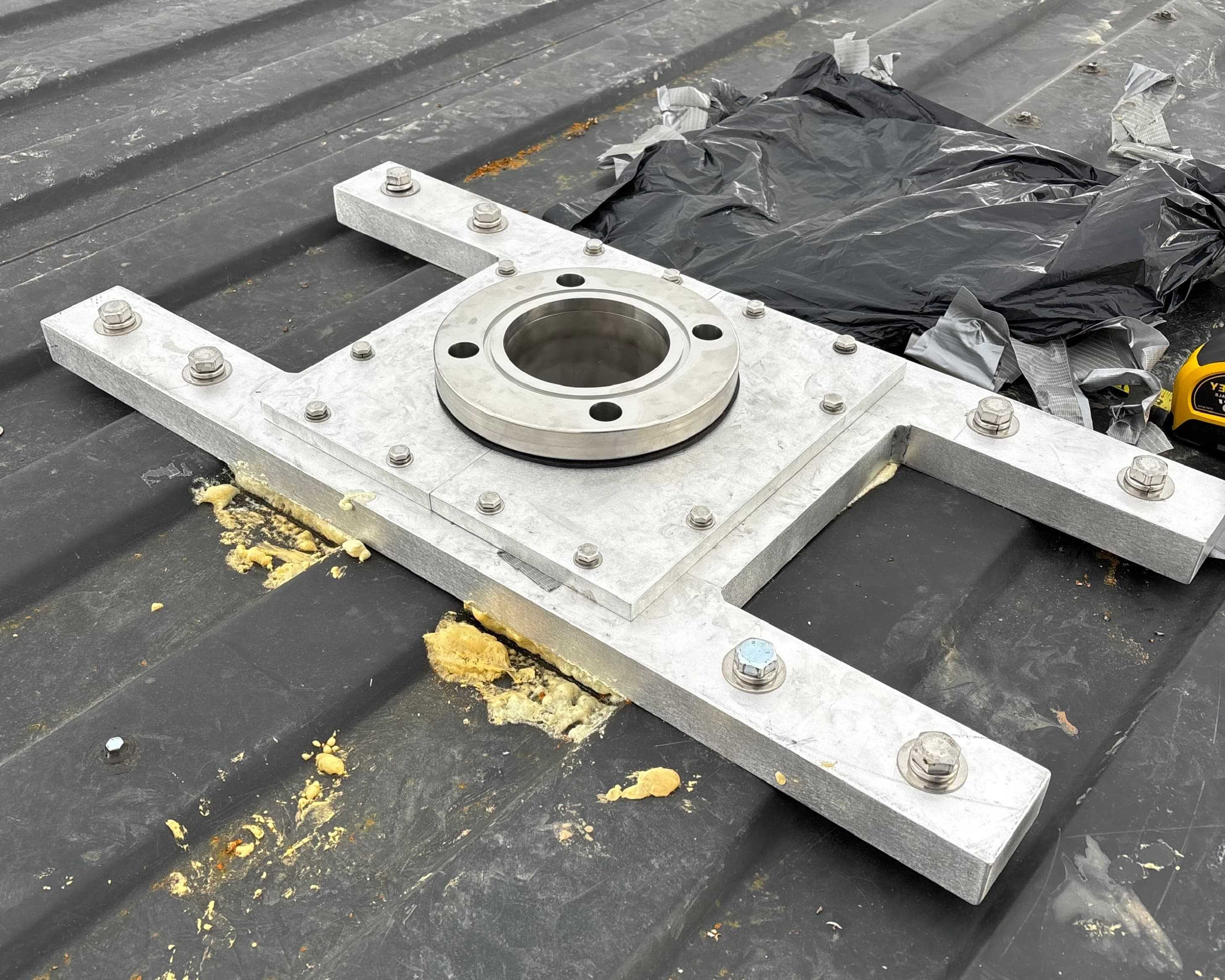 Seal assembly being installed in the field