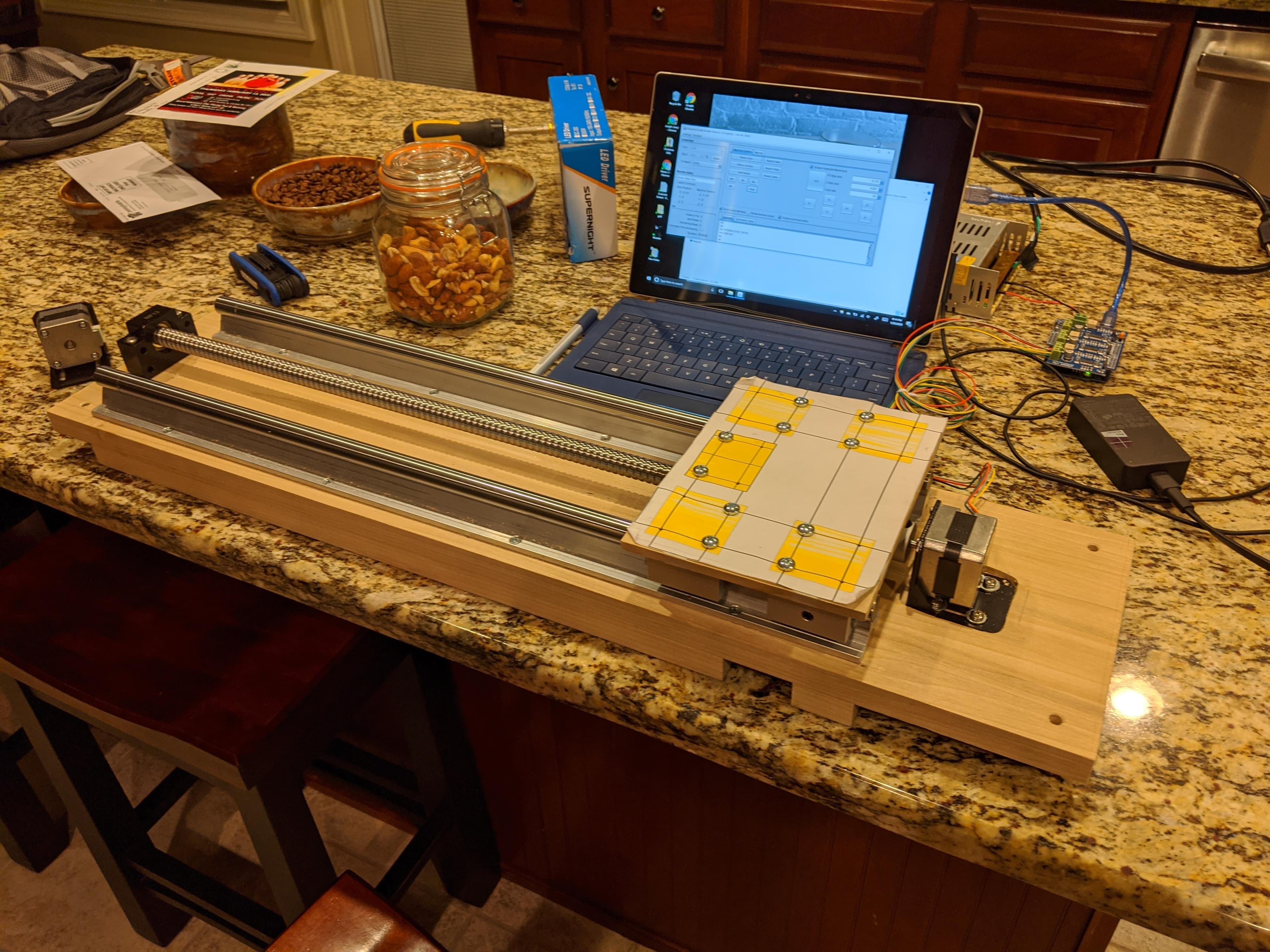 Initial ball screw actuation concept prototype