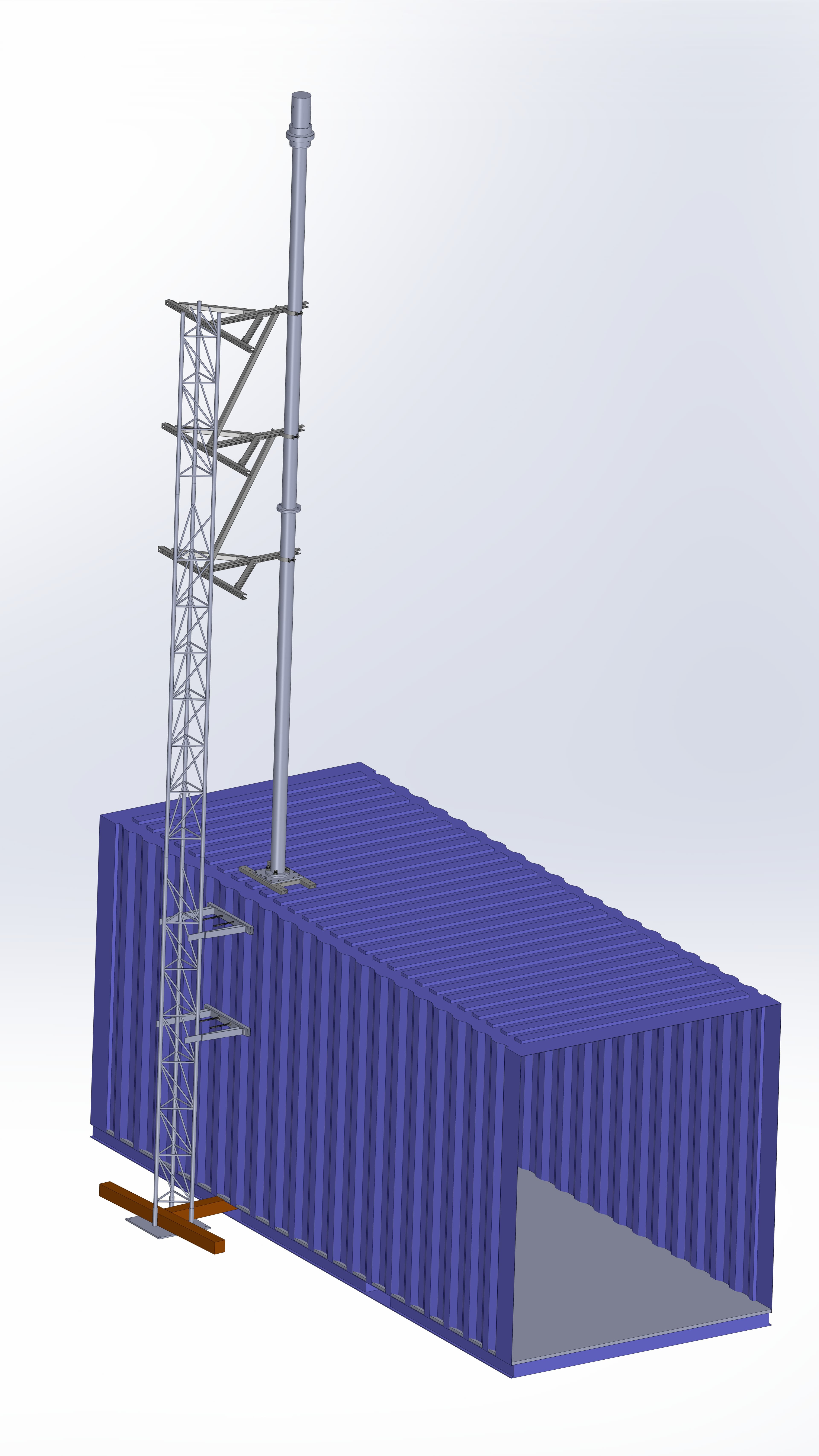 Design iteration 2: above-ground ballast approach for tower support