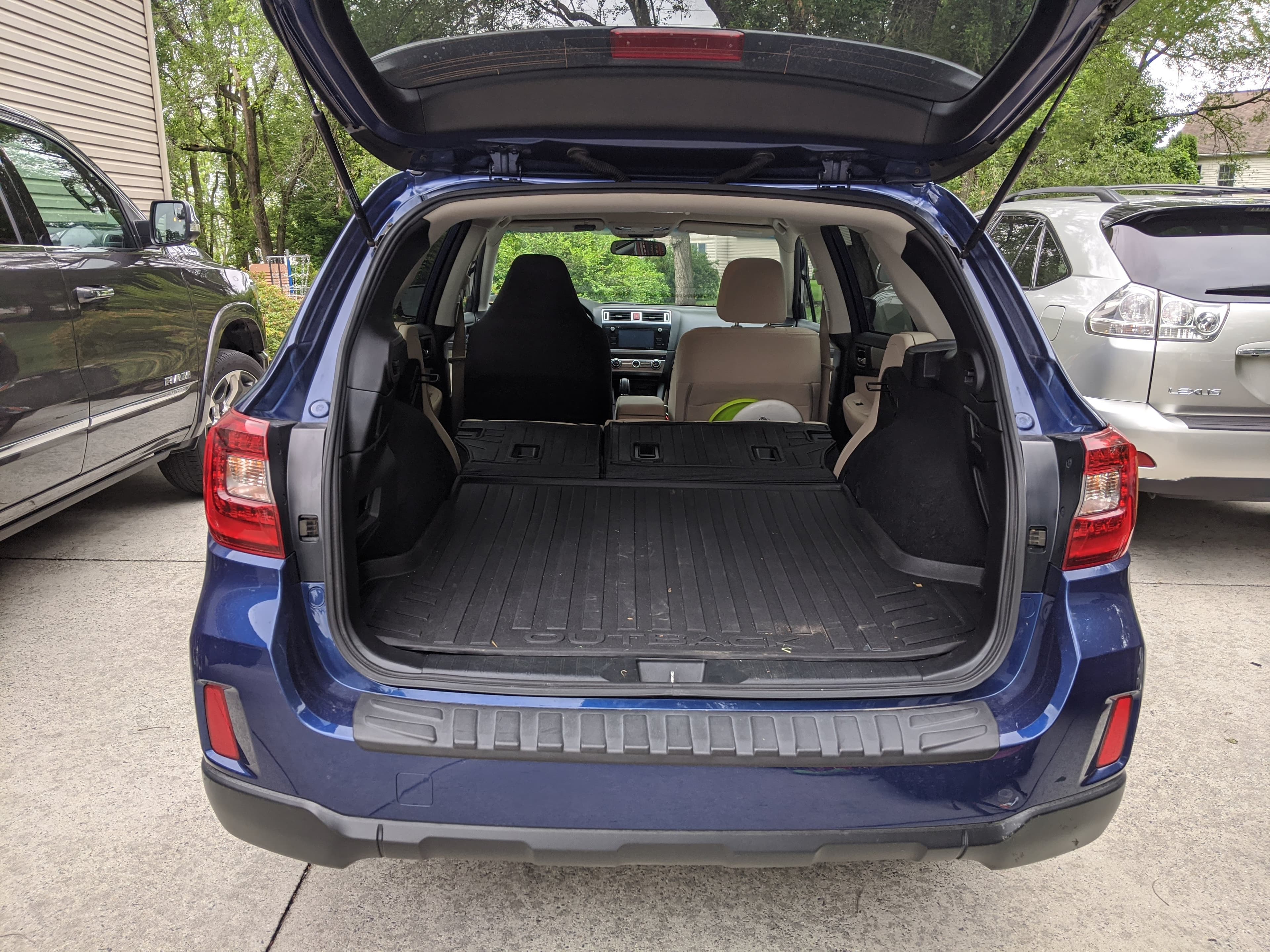 Trunk space view 1 inside the Subaru Outback