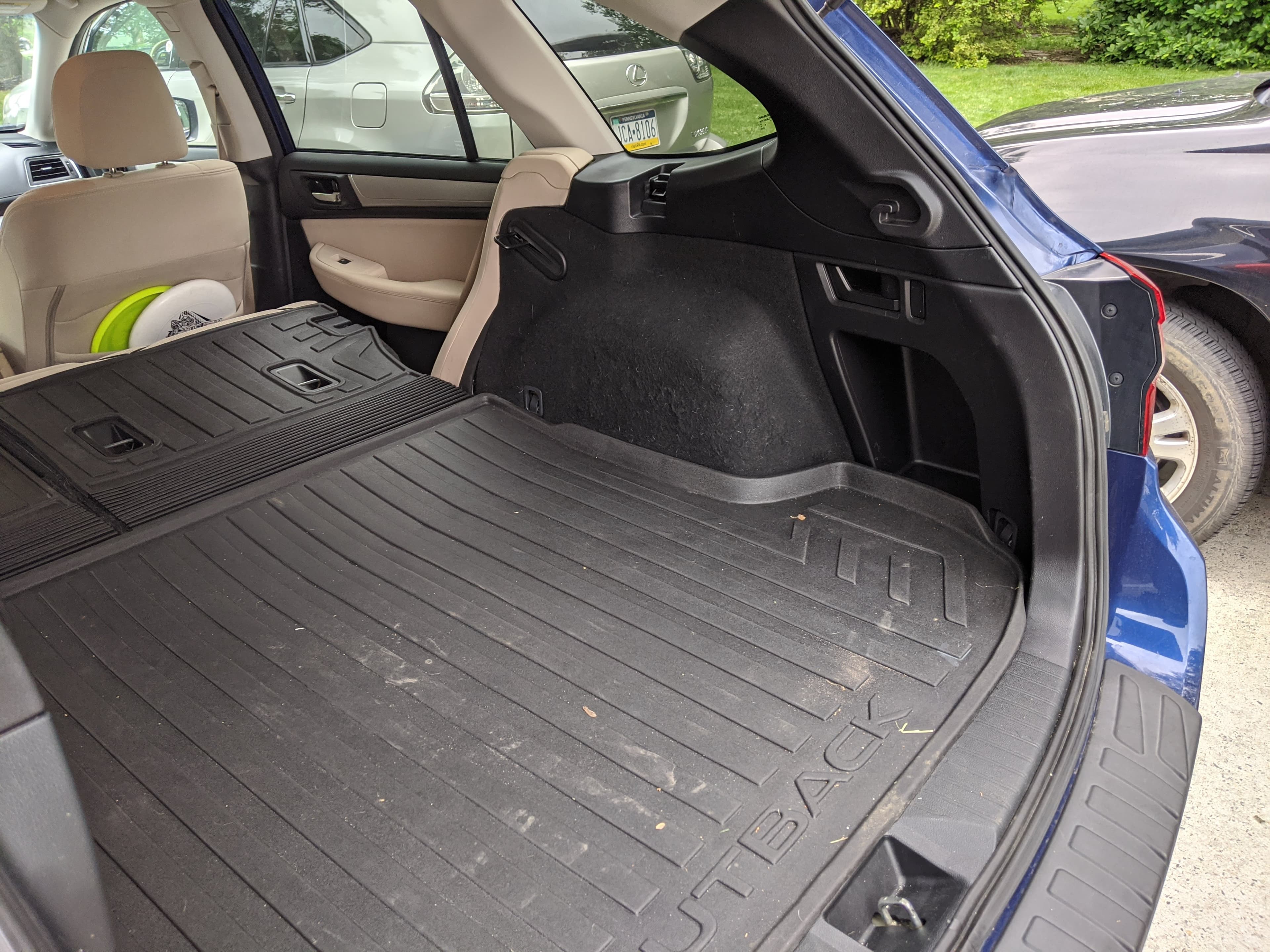 Trunk space view 2 showing seat/trim constraints